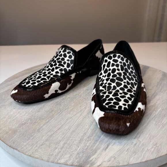 Donald J Pliner Women's Rezza Mixed Print Calf Hair Slippers Shoes US Size 6.5 M - Picture 3 of 10